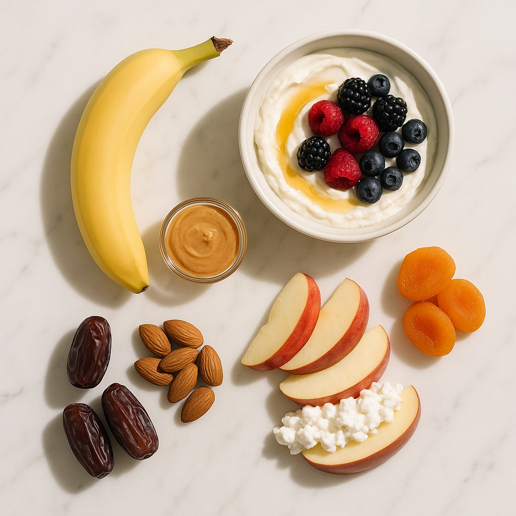 Guia de Lanches Pré-Treino: Opções Rápidas para Energia Imediata.